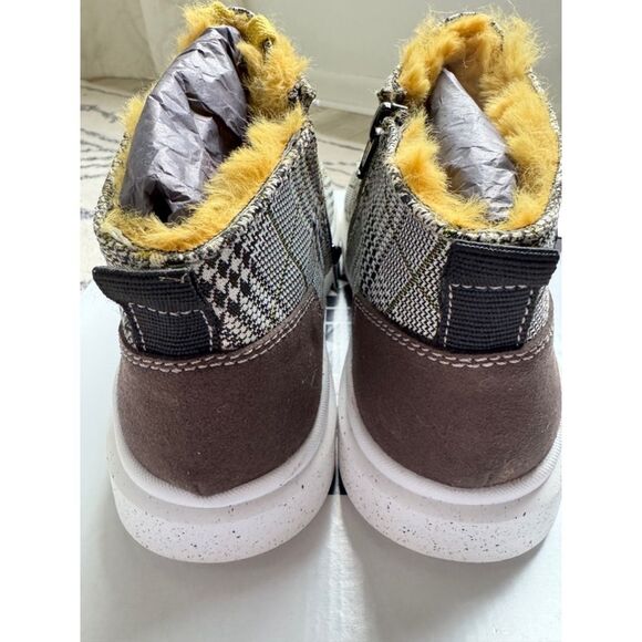 New Romika Josef Seibel EU39 US 8 5-9 Helsinki Boots Comfort Shoes Sherpa Plaid - Picture 5 of 8